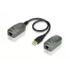 ATEN USB 2.0 pagarinātājs caur Cat5e/6 kabeli (60 m), 31 mm, 63 mm, 21,9 mm, 170 g, 40 g, 20 g