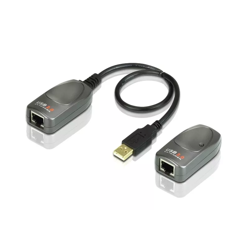 ATEN USB 2.0 pagarinātājs caur Cat5e/6 kabeli (60 m), 31 mm, 63 mm, 21,9 mm, 170 g, 40 g, 20 g
