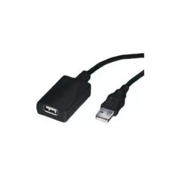 USB pagarinātāja kabelis ROLINE 5m 1 pieslēgvieta Melns