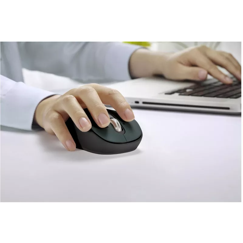 Vadu ergonomiska datorpele YENKEE YMS2010BK — kompakts dizains, vadu savienojums