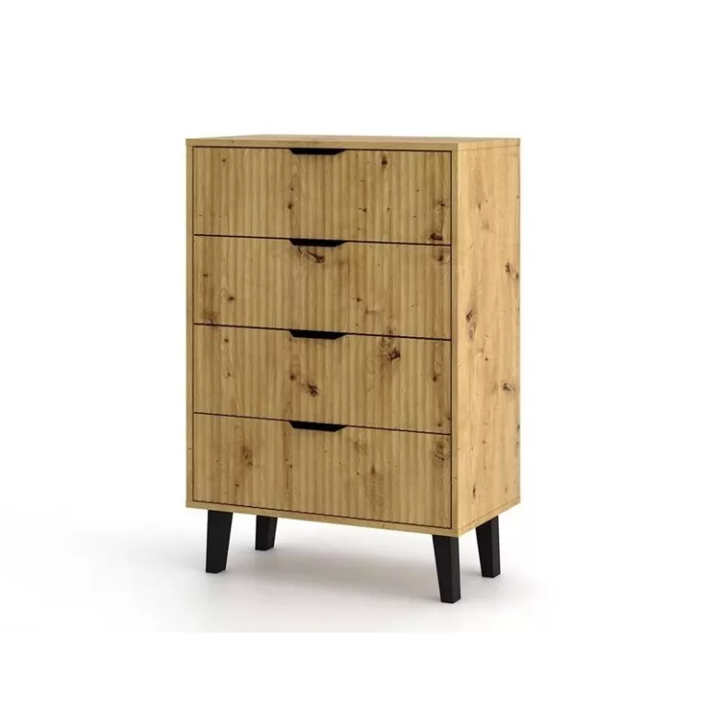 SCANDI 4S plāns ozols ARTISAN kumode