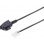 Tīkla kabelis ShiverPeaks 70002-0 0,25 m TAE-F uz RJ45, ielāpu vads, 4 vadu