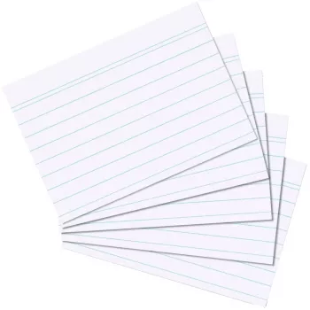 Index Card Herlitz 1150606 balta 1 gab.