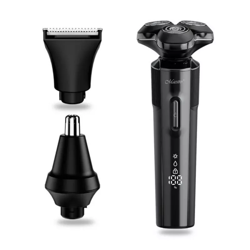 Skūšanās komplekts Maestro MR-678 3-in-1 USB 90 min uzlādējams trimmeris skuveklis kopējs