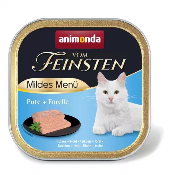 Animonda Vom Feinsten Mild Menu mitrā barība kaķiem ar tītaru un foreli, 100 g
