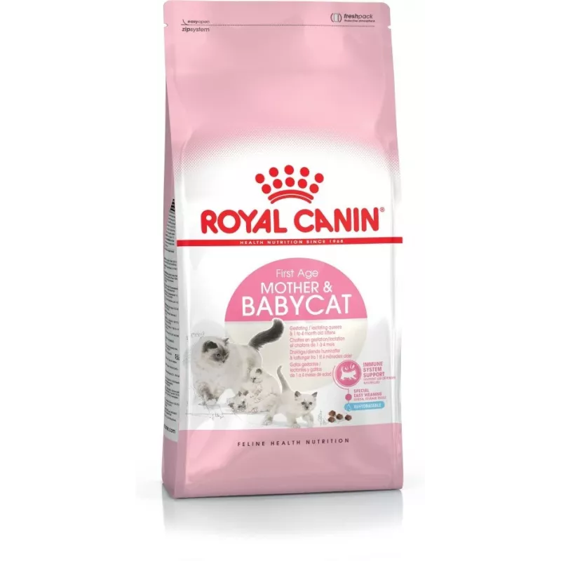 Sausā kaķu barība Royal Canin Mother & Babycat 2 kg — vista, grūsnām, laktējošām kaķenēm un kaķēniem (Junioriem)