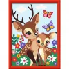 Gleznošanas pēc numuriem komplekts Ravensburger CreArt Happy Deer — numurēts audekla gleznošanas komplekts