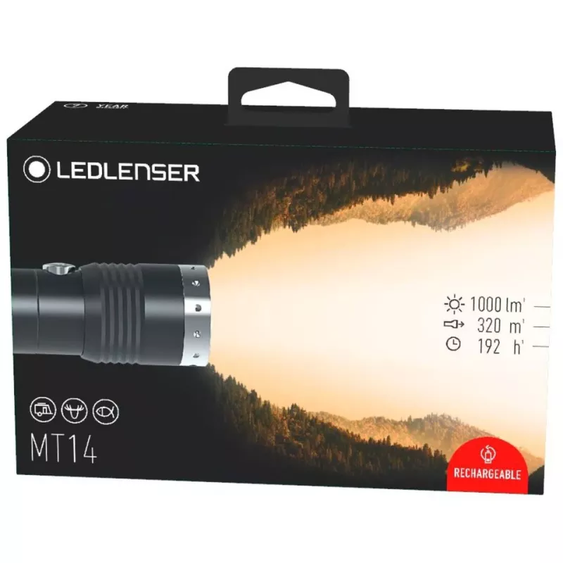 Led Lenser MT14 Rokas lukturis Melns,Sudrabs