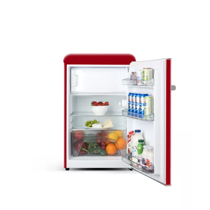 ETA | Ledusskapis | ETA253690030E | Energoefektivitātes klase E | Brīvi stāvošs | Pieliekamais skapis | Augstums 90 cm | Ledusskapja neto tilpums 92 L | Saldētavas neto tilpums 18 L | 38 dB | Sarkans
