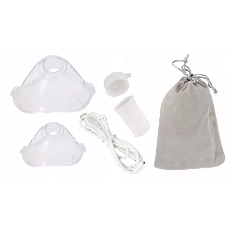 Portable inhaler ESPERANZA ECN005 — compact pocket nebulizer, 0.2 ml/min, 21 dB, USB, 2×AA