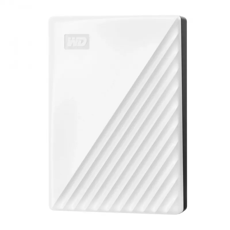 Western Digital WD My Passport 5TB Balts USB3.0 / 2,5 inch, 19,15 mm / 256 bitu šifrēšana / WD Backup / Balts (WDBPKJ0050BWT-WESN)