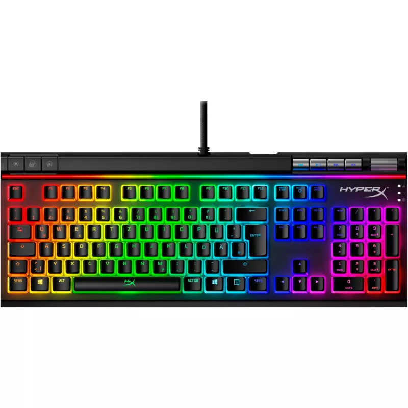 HyperX Pudding taustiņu vāciņi - Pilns taustiņu komplekts - ABS - Melns (DE izkārtojums) - Tastatūras taustiņu vāciņš - ABS - Melns