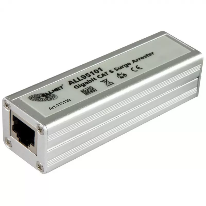 Pārsprieguma aizsargs ALLNET ALL95101 Sudraba krāsā