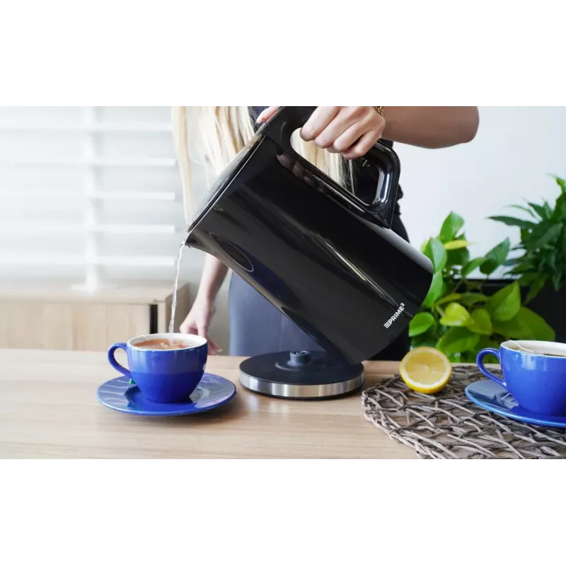 Elektriskā tējkanna PRIME3 SEK61 — nerūsējošais tērauds, 1,7 L tilpums, 220–240V