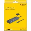 DeLOCK 63410 USB 3.2 Gen 1 Type-C centrmezgls 5000 Mbit/s Zils
