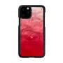 Viedtālruņa maciņš iKins iPhone 11 Pro — rozā ezers un melns divkrāsu aizsargapvalks