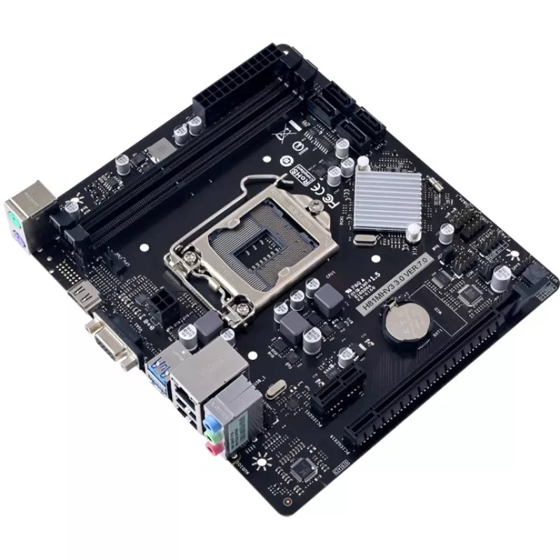Mātesplate BIOSTAR H81MHV3 3.0 — Micro ATX, LGA 1150, Intel H81, 2x DDR3 DIMM (maks. 16GB), SATA II/III, Gigabit LAN, HDMI, VGA
