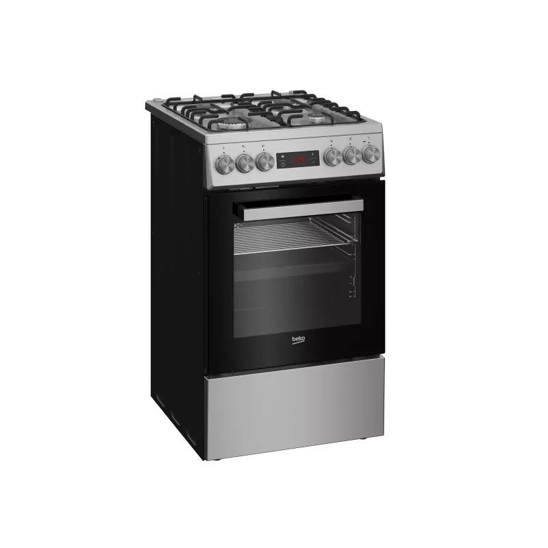 Gāzes plīts virsma un elektriskā cepeškrāsns BEKO FSM52321DXDT nerūsējošais tērauds 50 cm, energoefektivitātes klase A