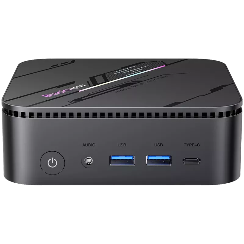 Mini PC Melnsview MP100 Pro I5-12450H 16GB 1TB W11 PRO Melns