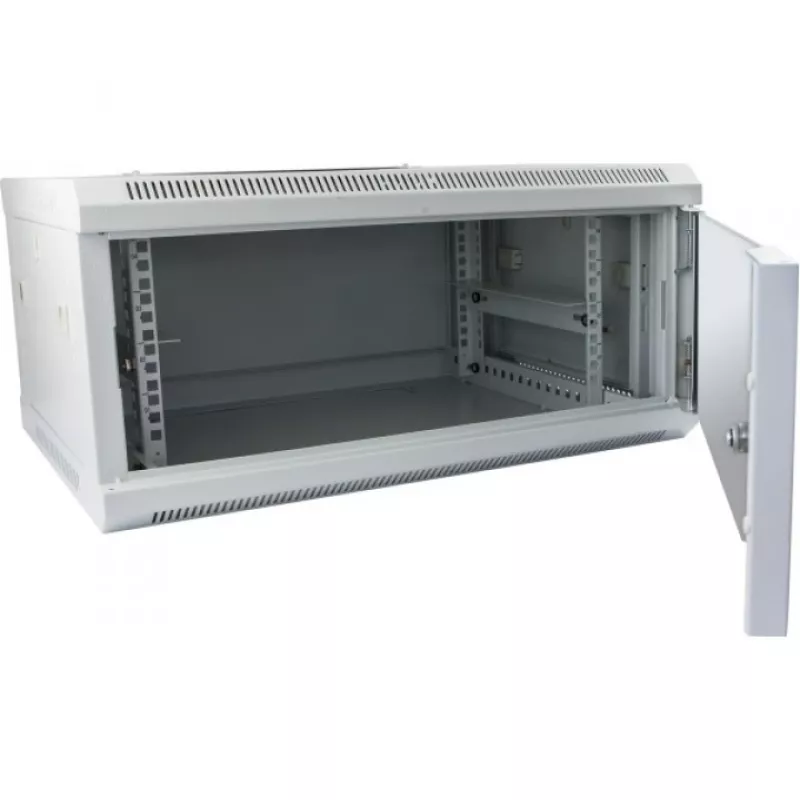 Pie sienas stiprināmais statīvs ALLNET ALL-SMC6412GRAU 12U, 50 kg ietilpība, atslēgas slēdzene, pelēks