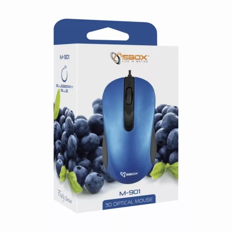 Sbox M-901 optiskā pele zila