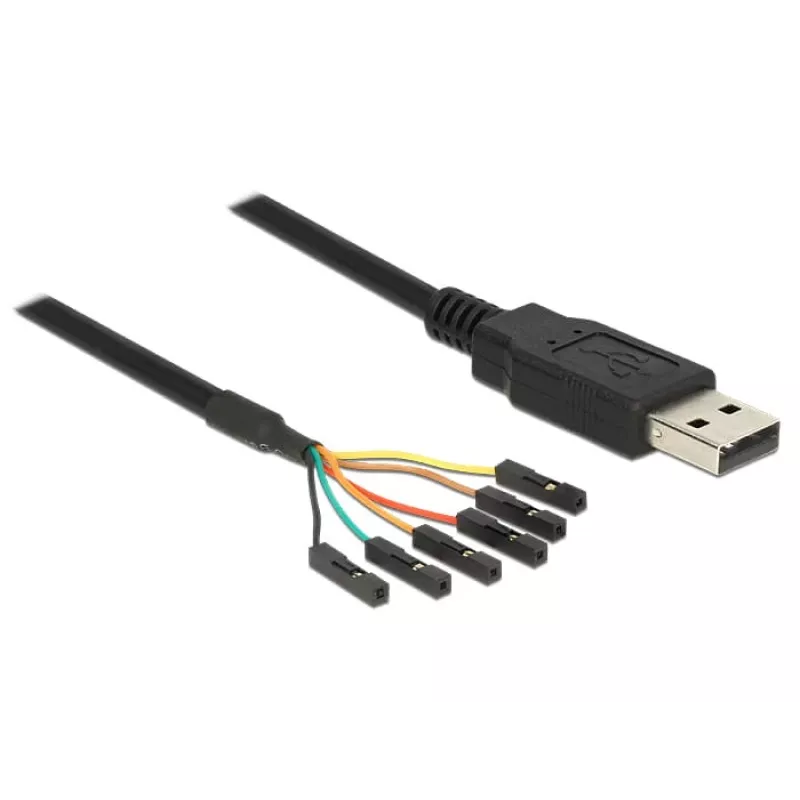DeLOCK USB kabelis 1,8 m USB2.0-A/TTL 6 kontaktu melns