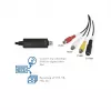 LogiLink USB 2.0 a/V Grabber. USB a/M Zu 3xCinch + MiniDIN5/F. Melns