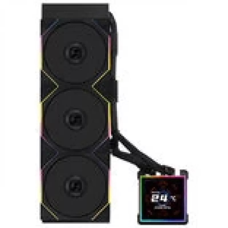 AiO šķidruma dzesētājs lian li HydroShift II LCD-S 360mm ar RGB un LCD displeju