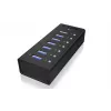 ICY BOX IB-AC618 USB 3.2 Gen 1 (3.1 Gen 1) Type-B 5000 Mbit/s Melna