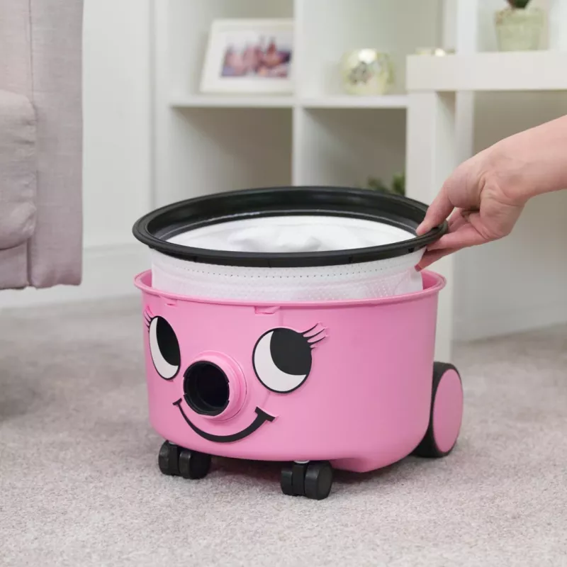 Cilindriskais putekļsūcējs NUMATIC HET160-11 — 6 L putekļu tvertnes tilpums, 620 W, HEPA filtrācija, 2 m šļūtene