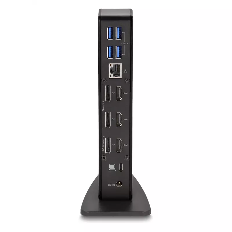 DeLOCK USB Type-C trīskāršā displeja dokstacija 4K USB centrmezgls LAN audio PD 96 W