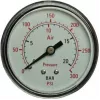 Manometrs (spiediena mērītājs) Aerotec aizmugurējais savienojums ārējā vītne 1/4 collas modelis 9414582