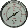 Manometrs (spiediena mērītājs) Aerotec aizmugurējais savienojums ārējā vītne 1/4 collas modelis 9414582