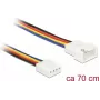 Iekšējais barošanas kabelis DeLOCK 85363 0.7m 4-pin PWM