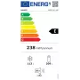 Ledusskapis INDESIT INKS1341S4E — 340L kopā (230L ledusskapis / 110L saldētava), maināmas durvis, energoefektivitātes klase E