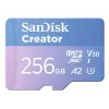 SanDisk Creator MicroSD atmiņas karte 256GB ar augstu pārraides ātrumu līdz 190 MB/s