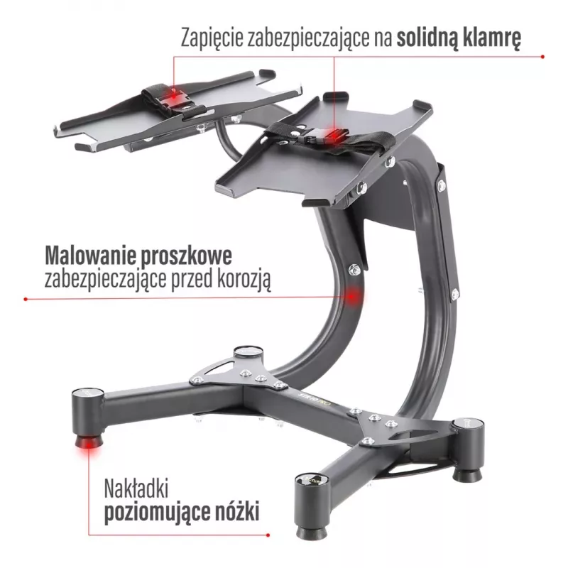 Regulējams hanteles statīvs Hms Premium STR10 Pro