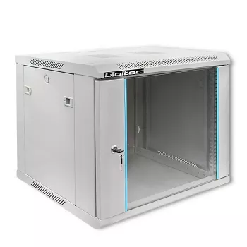 Plaukta skapis QOLTEC 19 collu 9U 600x500x600 pie sienas vai grīdas stiprināms servera korpuss
