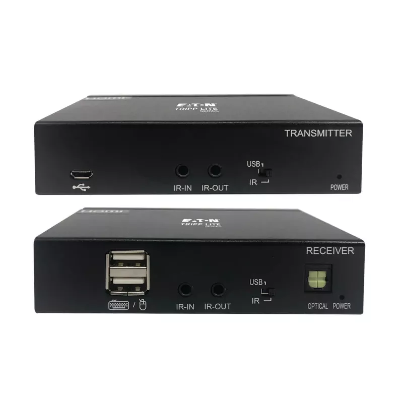 Eaton Tripp Lite Series DisplayPort uz HDMI pagarinātāja komplekts pa Cat6 ar KVM atbalstu, 4K 60Hz, 4:4:4, USB, PoC, HDCP 2.2, līdz 230 pēdām, TAA - Paplašinājums video/audio, HDMI, Di