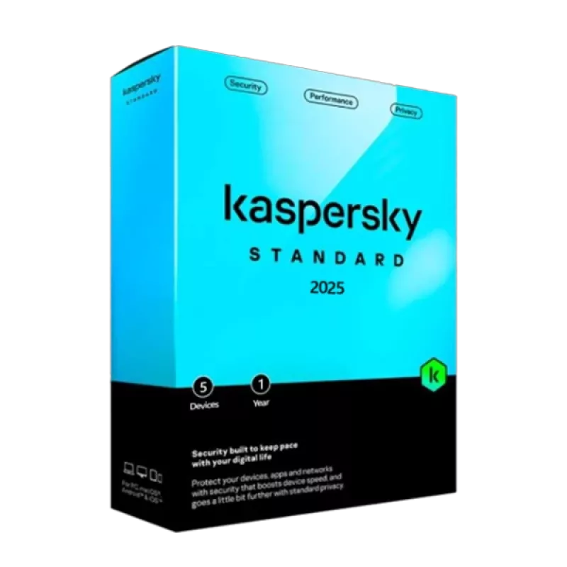 Kaspersky Standard | 5 ierīces | 1 gads | ES
