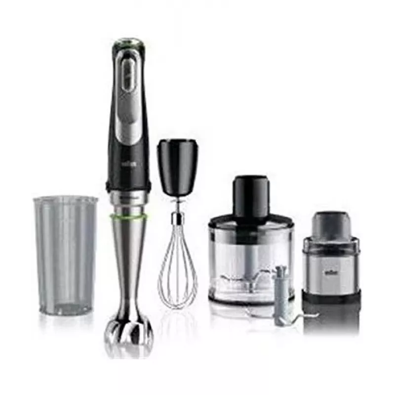 Braun MultiQuick 9 MQ9138XI 0,6 L iegremdējamais blenderis 1200 W Melns, Nerūsējošais tērauds