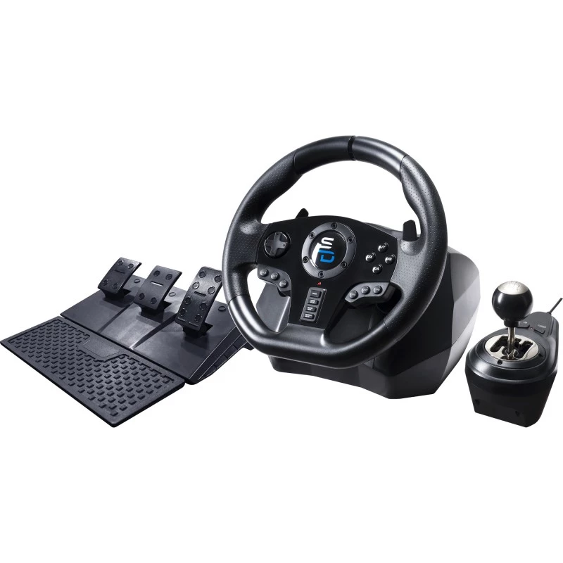 Stūre + pedāļi Subsonic GS850-X melna 270° rotācija USB