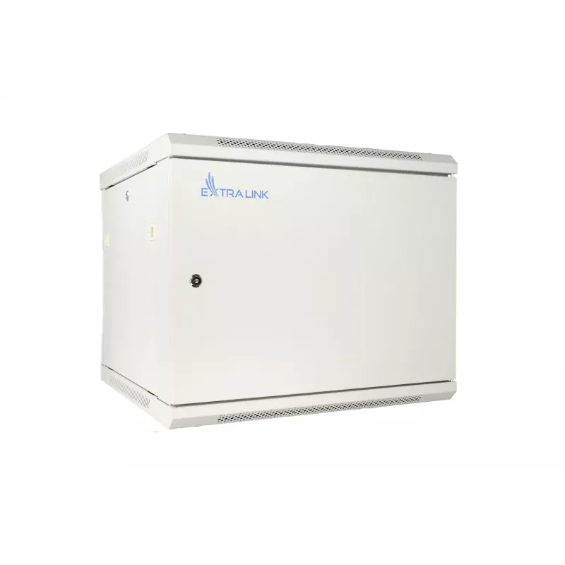 Extralink Rackmount cabinet 9U 600x600 ASP Gray wall mounted, metal door