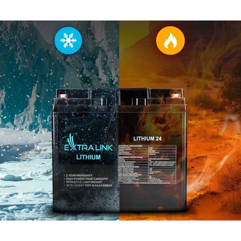 Extralink uzlādējamā baterija LiFePO4 24000 mAh 12.8 V