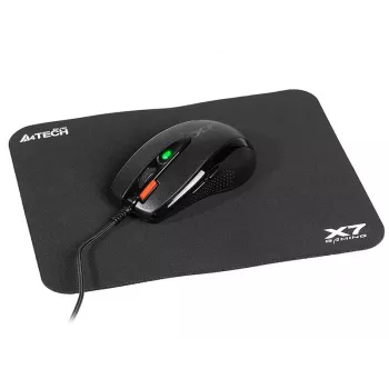 Spēļu pele A4Tech X-7120 USB Type-A piemērota abām rokām 2000 DPI, 3 ms, vadu, melna
