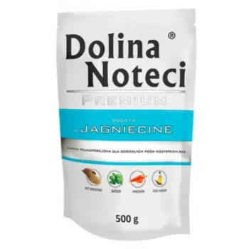 DOLINA NOTECI Premium bagāts ar jēra gaļu - mitrā suņu barība - 500 g