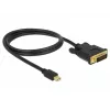 Video kabeļa adapteris DeLOCK 83988 Mini DisplayPort uz DVI-D 1m