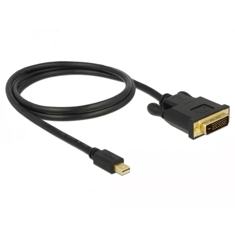 Video kabeļa adapteris DeLOCK 83988 Mini DisplayPort uz DVI-D 1m