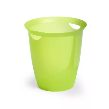 Durable TREND apaļa atkritumu tvertne 31,5 cm, caurspīdīgi zaļa