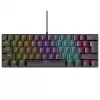 Mehāniskā tastatūra RAMPAGE PLOWER K60 ar Blue slēdžiem un RGB fona apgaismojumu
